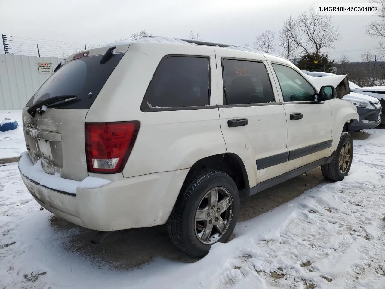 1J4GR48K46C304807 2006 Jeep Grand Cherokee Laredo