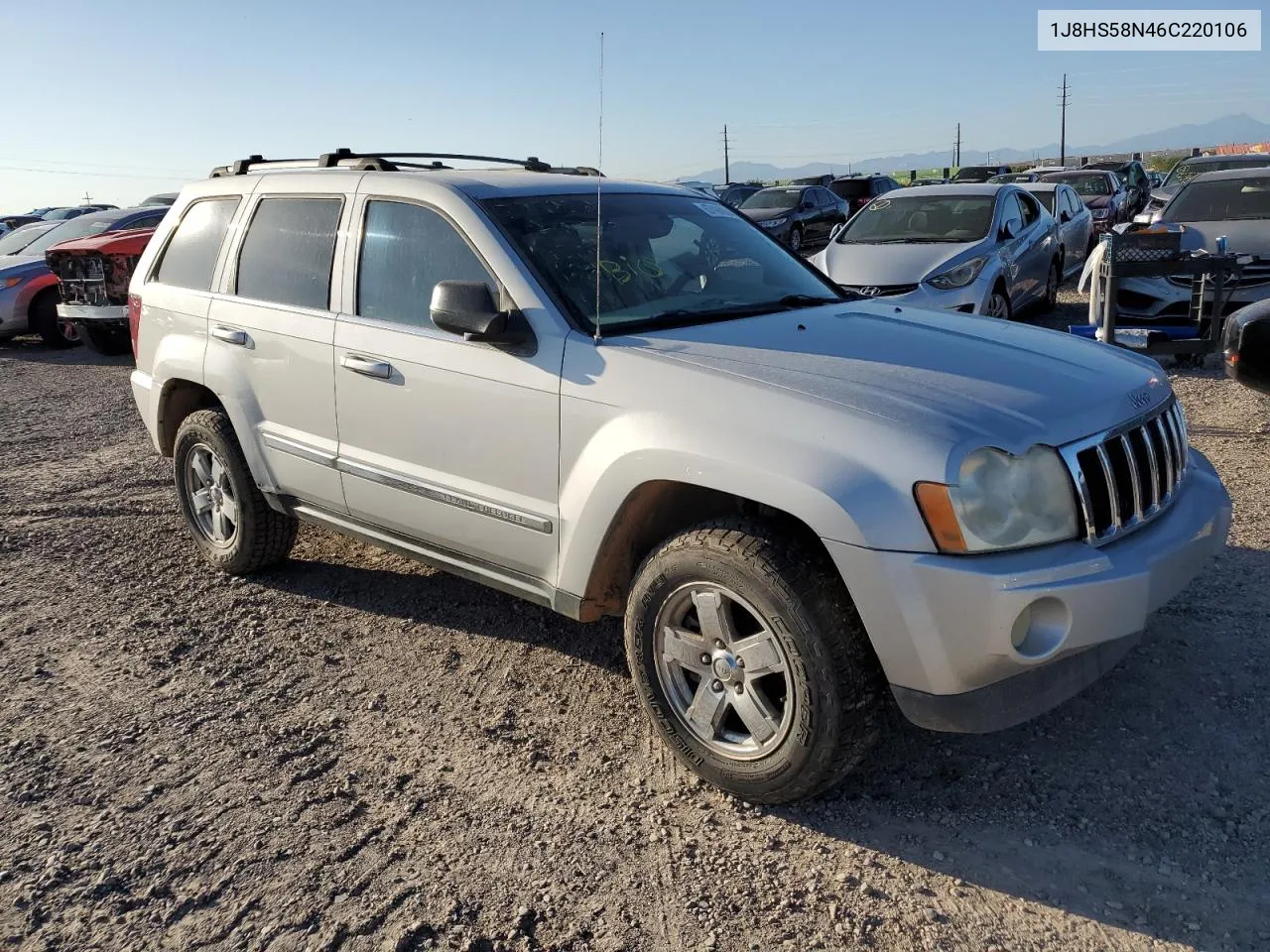 1J8HS58N46C220106 2006 Jeep Grand Cherokee Limited