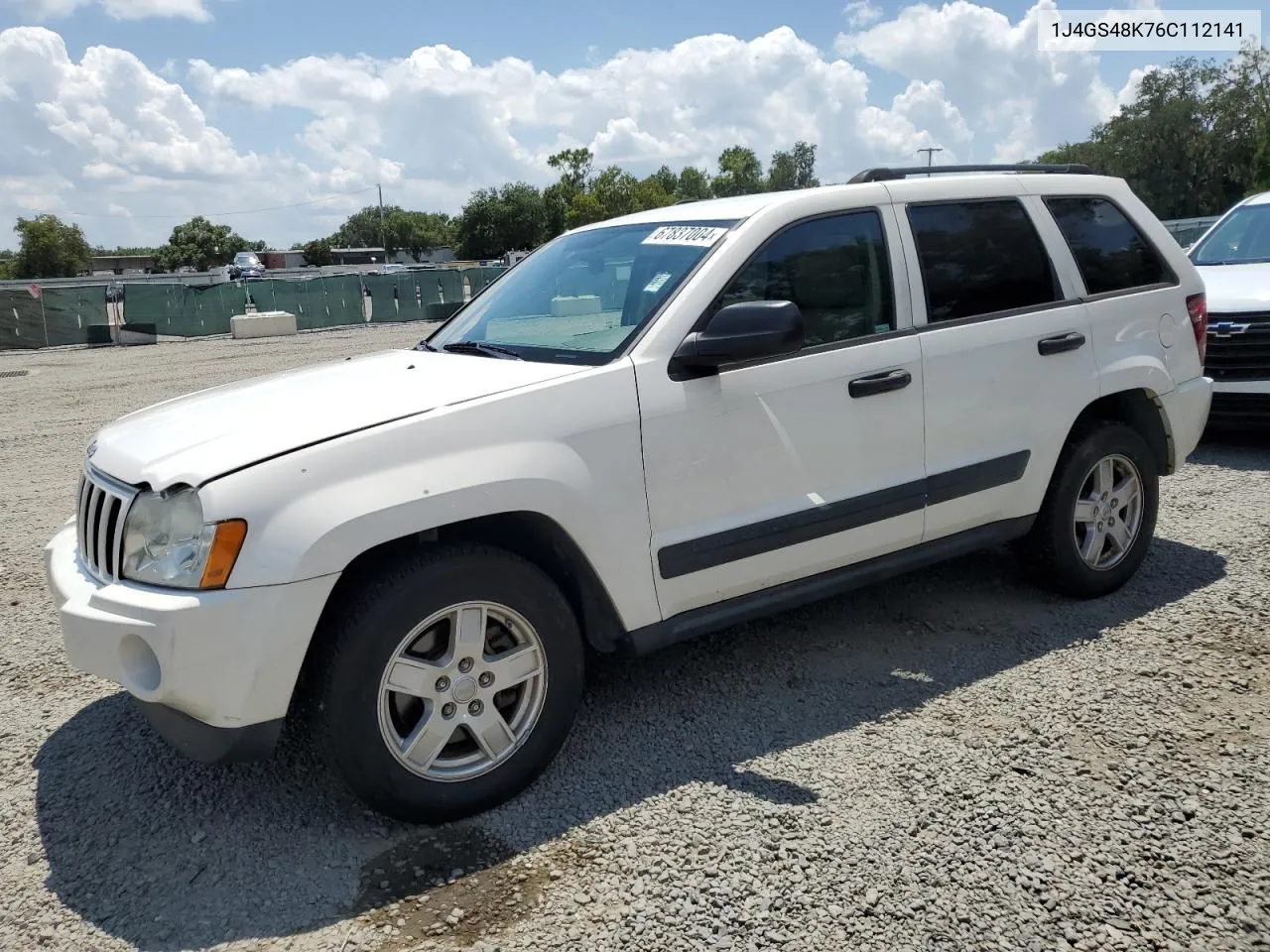 2006 Jeep Grand Cherokee Laredo VIN: 1J4GS48K76C112141 Lot: 67837004