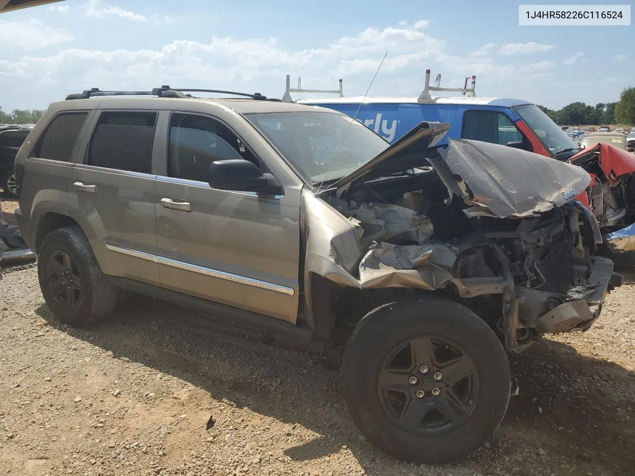 2006 Jeep Grand Cherokee Limited VIN: 1J4HR58226C116524 Lot: 68850404