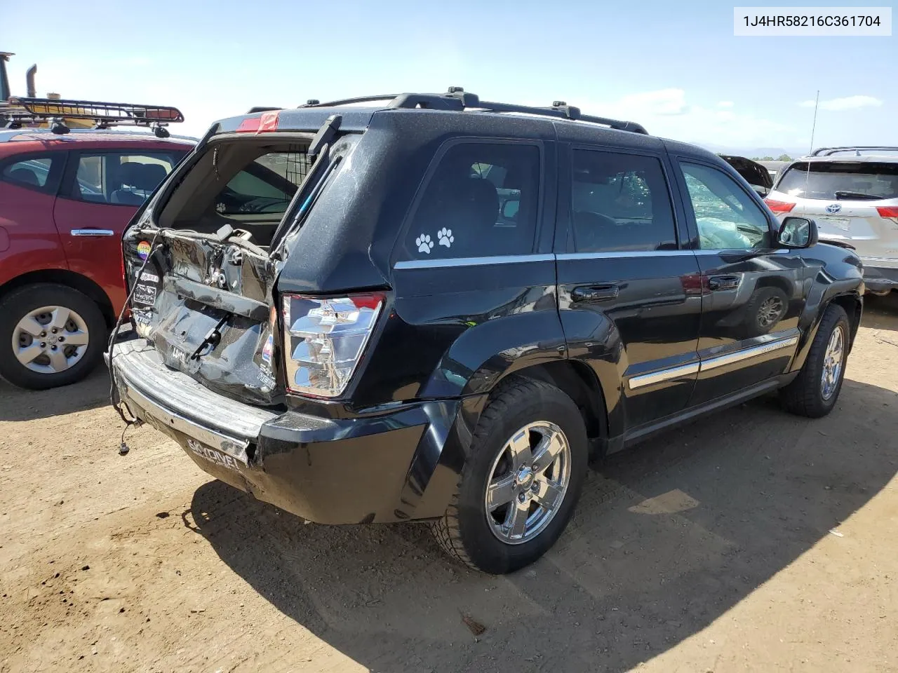 2006 Jeep Grand Cherokee Limited VIN: 1J4HR58216C361704 Lot: 69713044