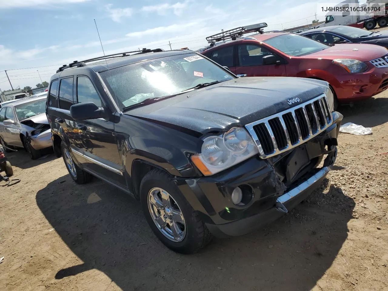 2006 Jeep Grand Cherokee Limited VIN: 1J4HR58216C361704 Lot: 69713044