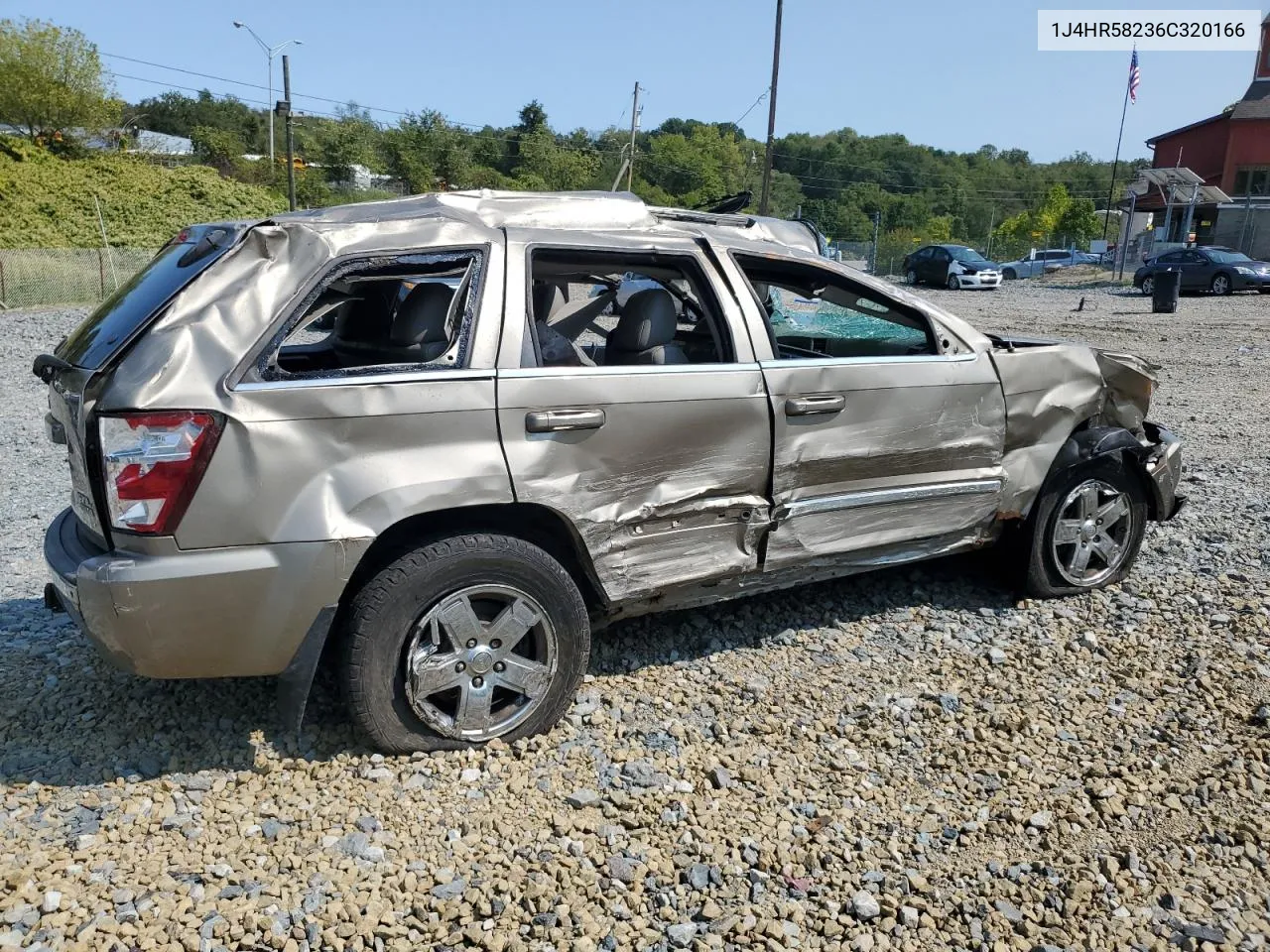 2006 Jeep Grand Cherokee Limited VIN: 1J4HR58236C320166 Lot: 69959324