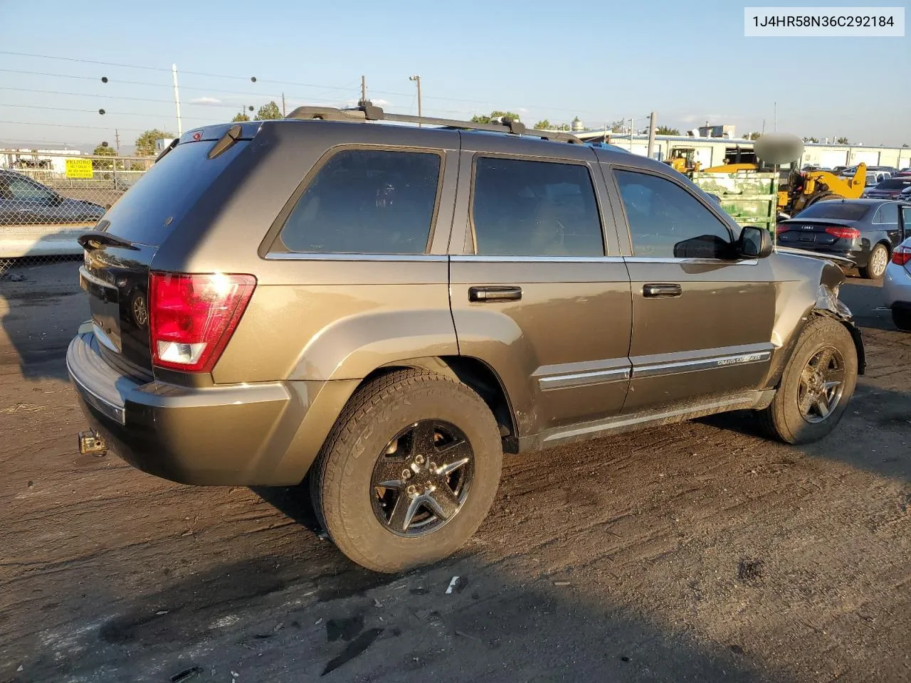 1J4HR58N36C292184 2006 Jeep Grand Cherokee Limited