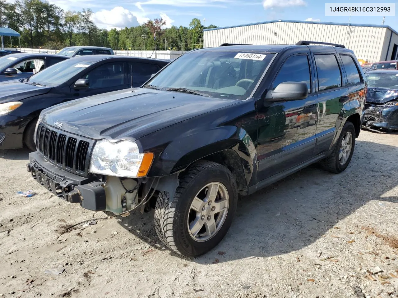 2006 Jeep Grand Cherokee Laredo VIN: 1J4GR48K16C312993 Lot: 72368154