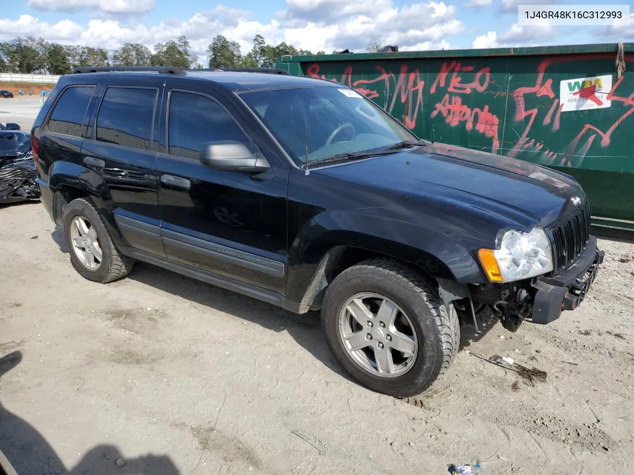 1J4GR48K16C312993 2006 Jeep Grand Cherokee Laredo