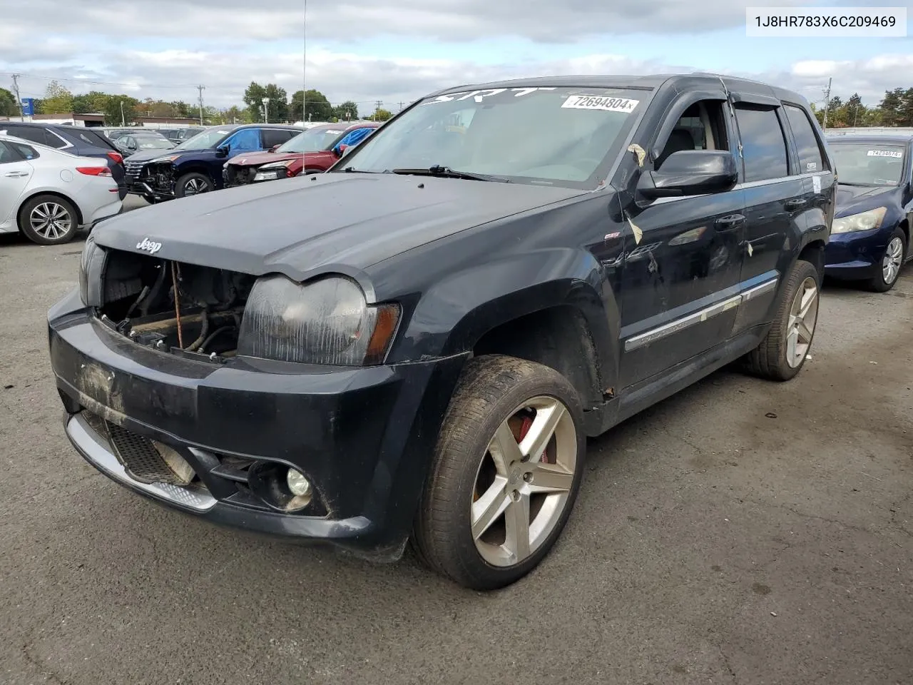 2006 Jeep Grand Cherokee Srt-8 VIN: 1J8HR783X6C209469 Lot: 72694804