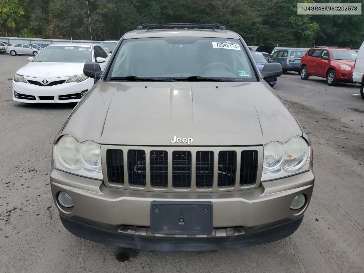 1J4GR48K96C202578 2006 Jeep Grand Cherokee Laredo