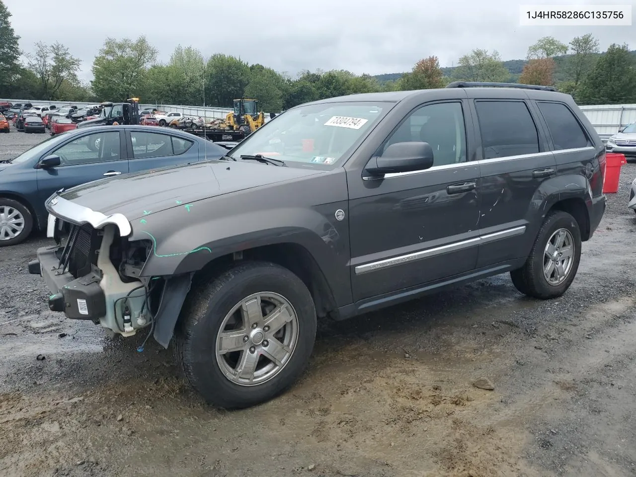 2006 Jeep Grand Cherokee Limited VIN: 1J4HR58286C135756 Lot: 73304794