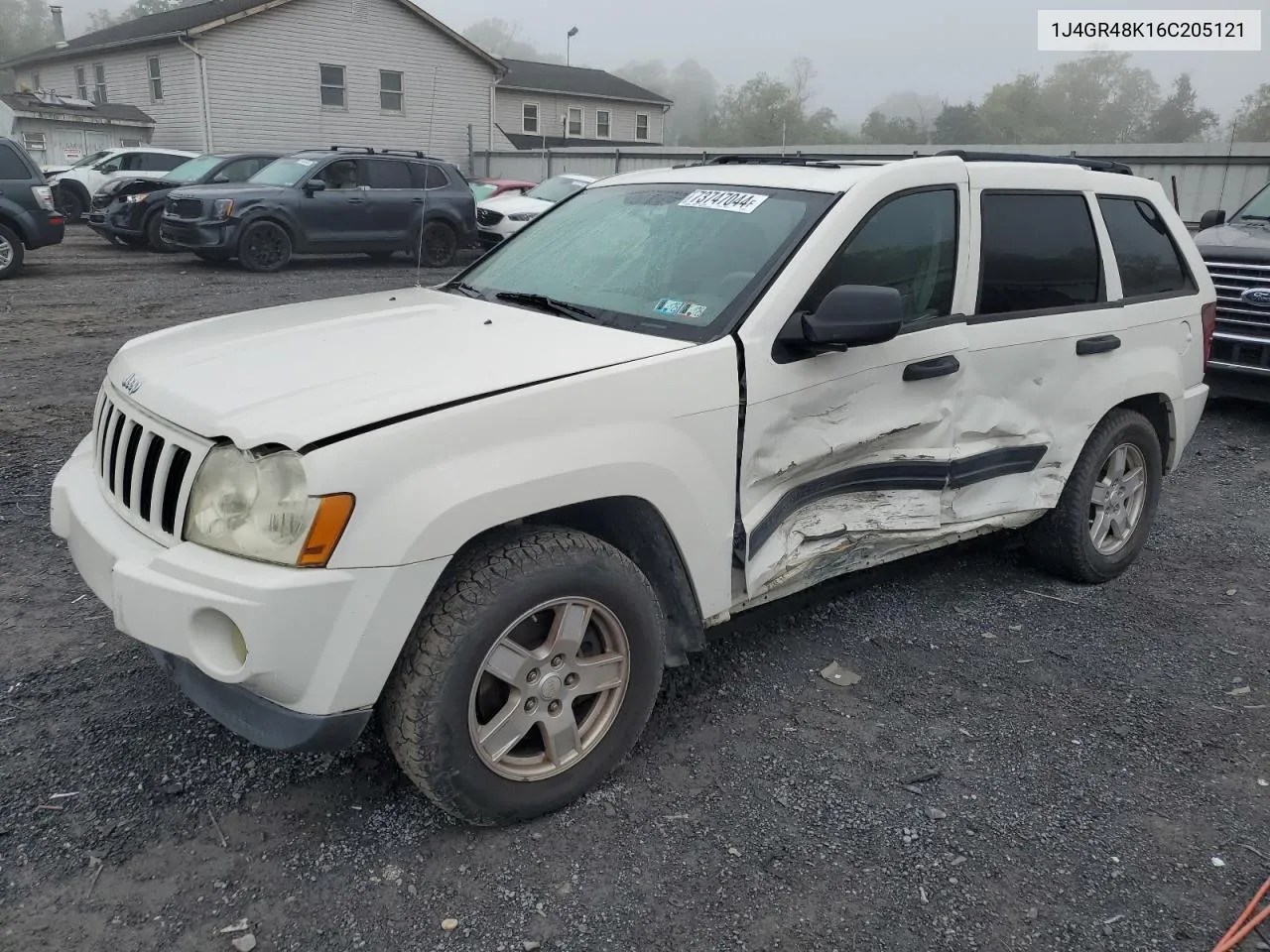 2006 Jeep Grand Cherokee Laredo VIN: 1J4GR48K16C205121 Lot: 73747044