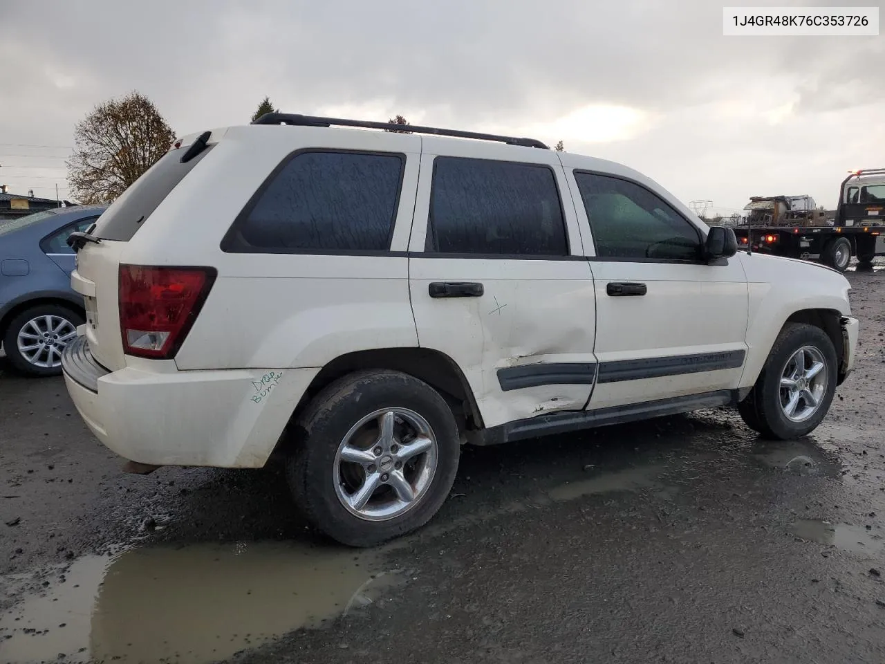 2006 Jeep Grand Cherokee Laredo VIN: 1J4GR48K76C353726 Lot: 78068764