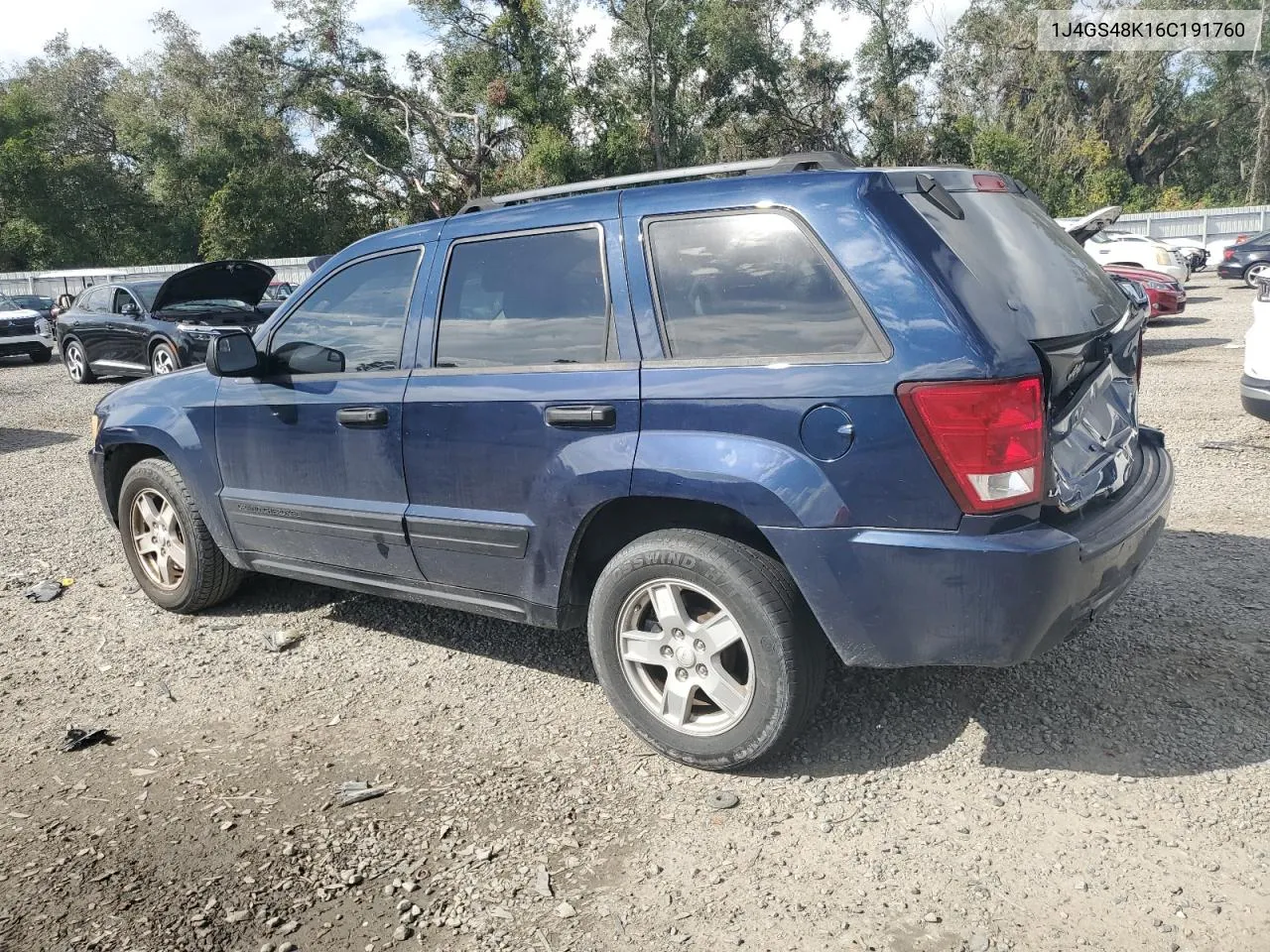 2006 Jeep Grand Cherokee Laredo VIN: 1J4GS48K16C191760 Lot: 79708014