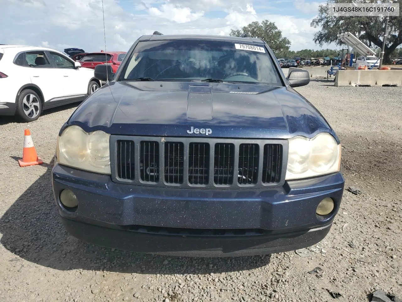 2006 Jeep Grand Cherokee Laredo VIN: 1J4GS48K16C191760 Lot: 79708014