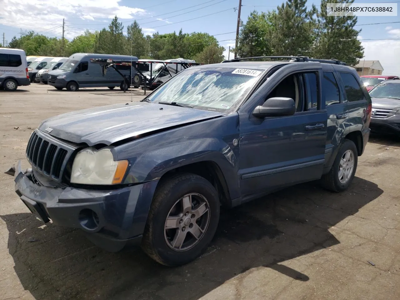 2007 Jeep Grand Cherokee Laredo VIN: 1J8HR48PX7C638842 Lot: 58281614