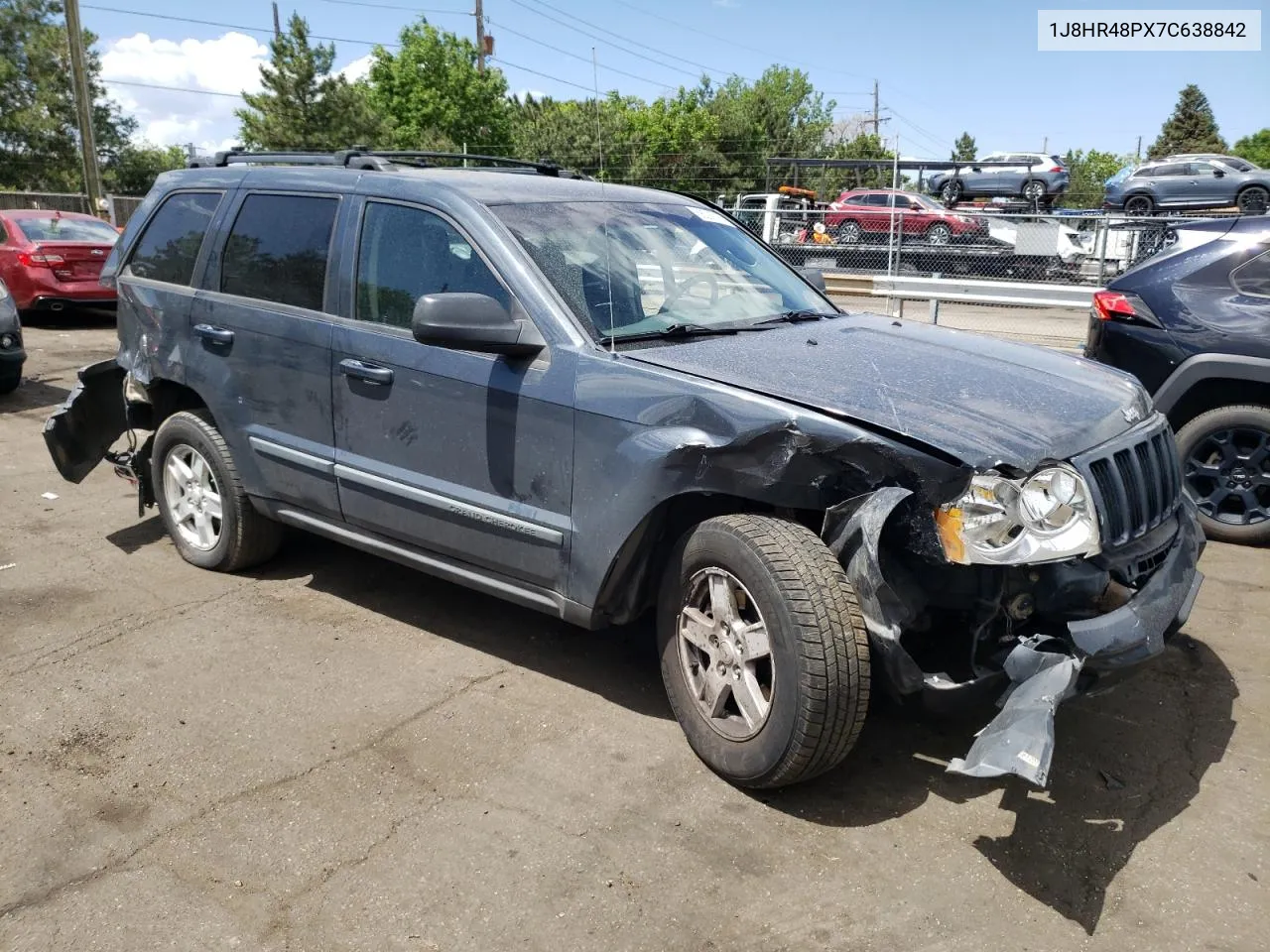 2007 Jeep Grand Cherokee Laredo VIN: 1J8HR48PX7C638842 Lot: 58281614