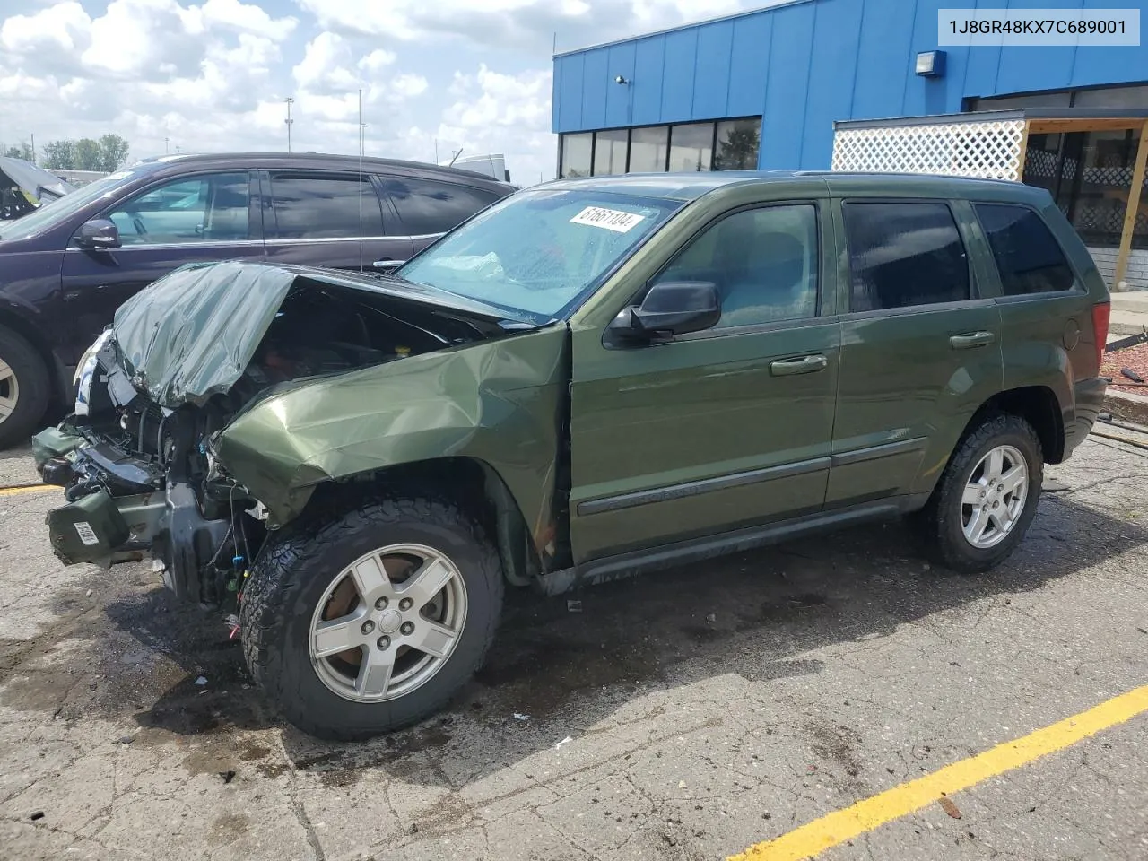 2007 Jeep Grand Cherokee Laredo VIN: 1J8GR48KX7C689001 Lot: 61661104