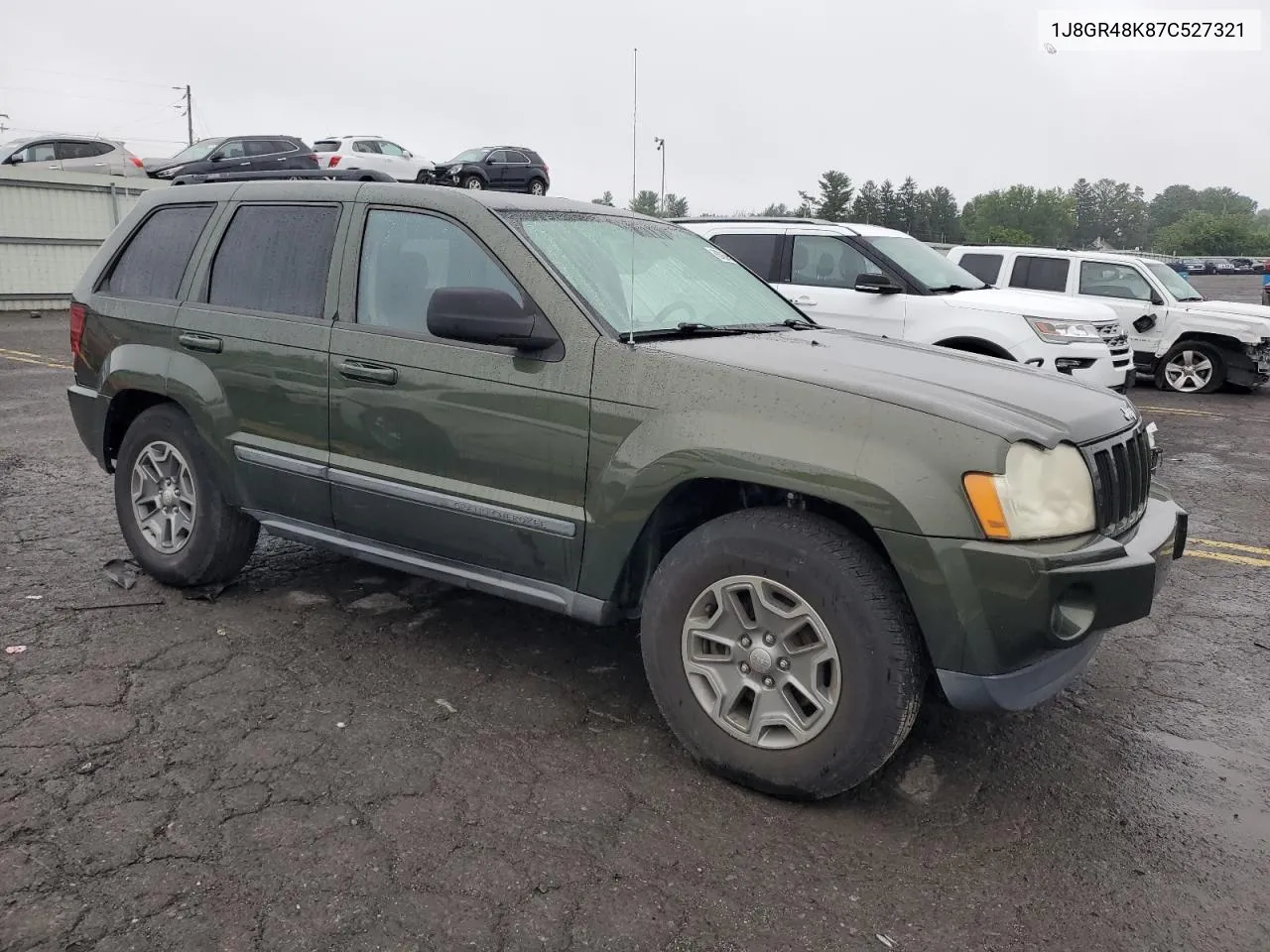 2007 Jeep Grand Cherokee Laredo VIN: 1J8GR48K87C527321 Lot: 63362564