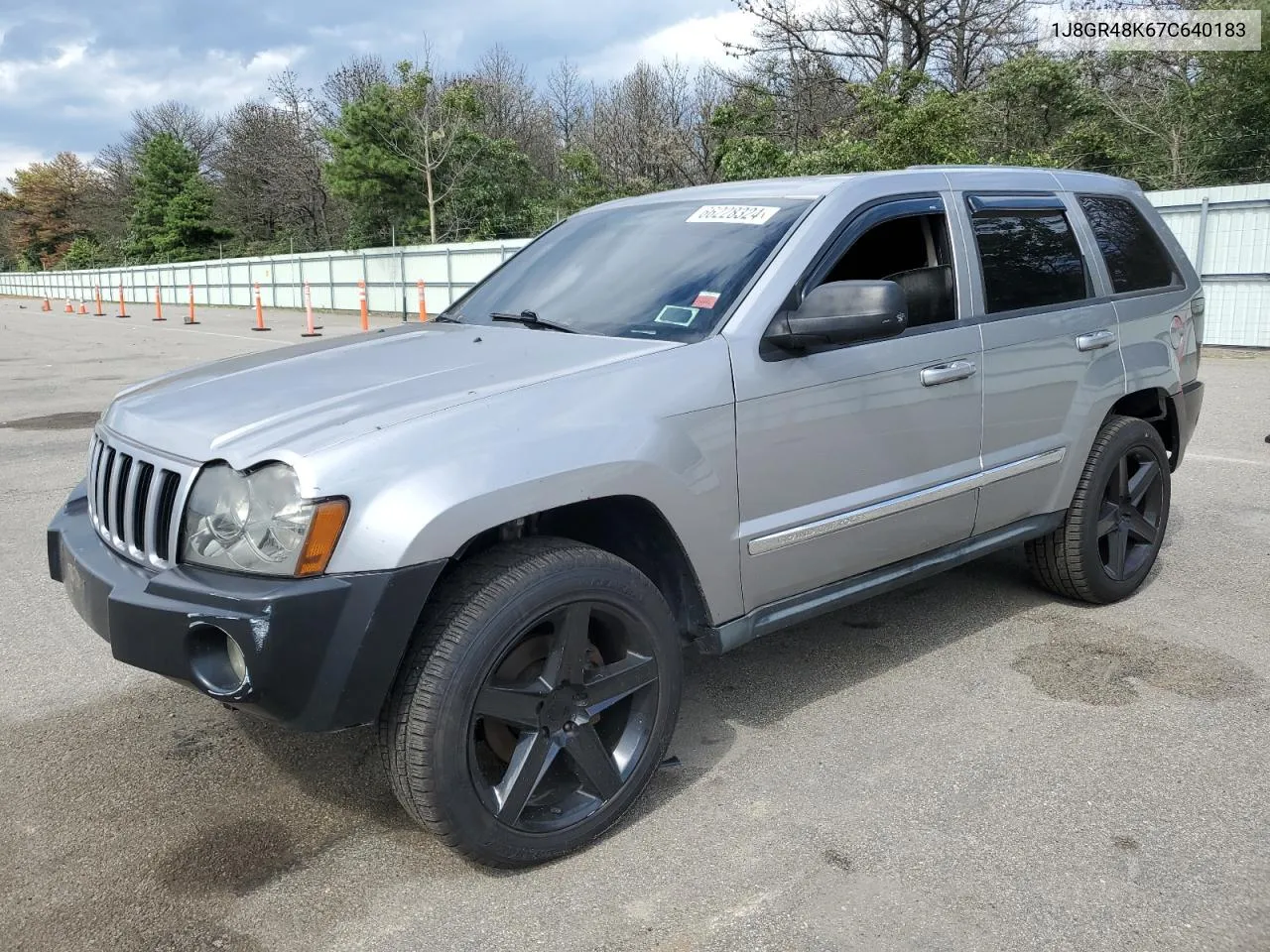 1J8GR48K67C640183 2007 Jeep Grand Cherokee Laredo