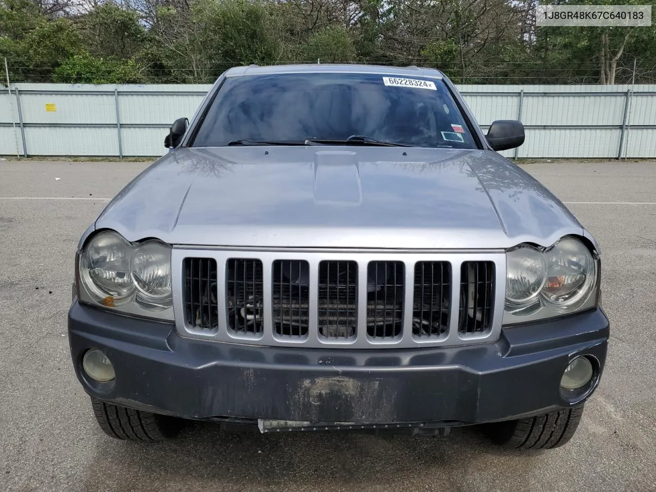 1J8GR48K67C640183 2007 Jeep Grand Cherokee Laredo