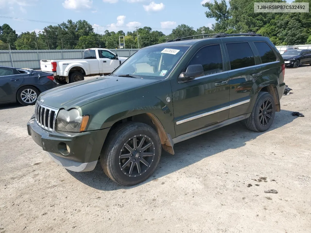 2007 Jeep Grand Cherokee Limited VIN: 1J8HR58P87C532492 Lot: 66336934