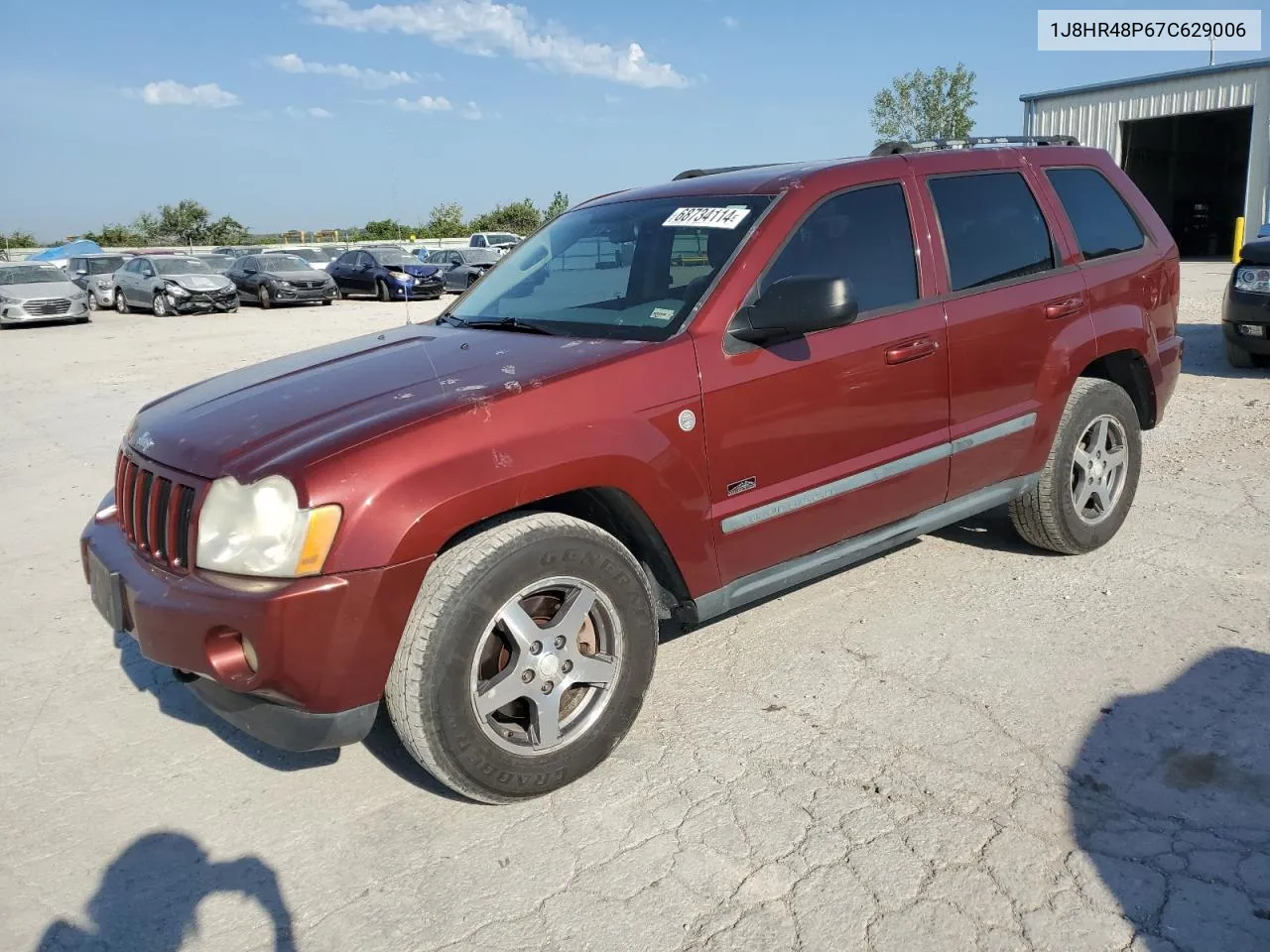 2007 Jeep Grand Cherokee Laredo VIN: 1J8HR48P67C629006 Lot: 68734114