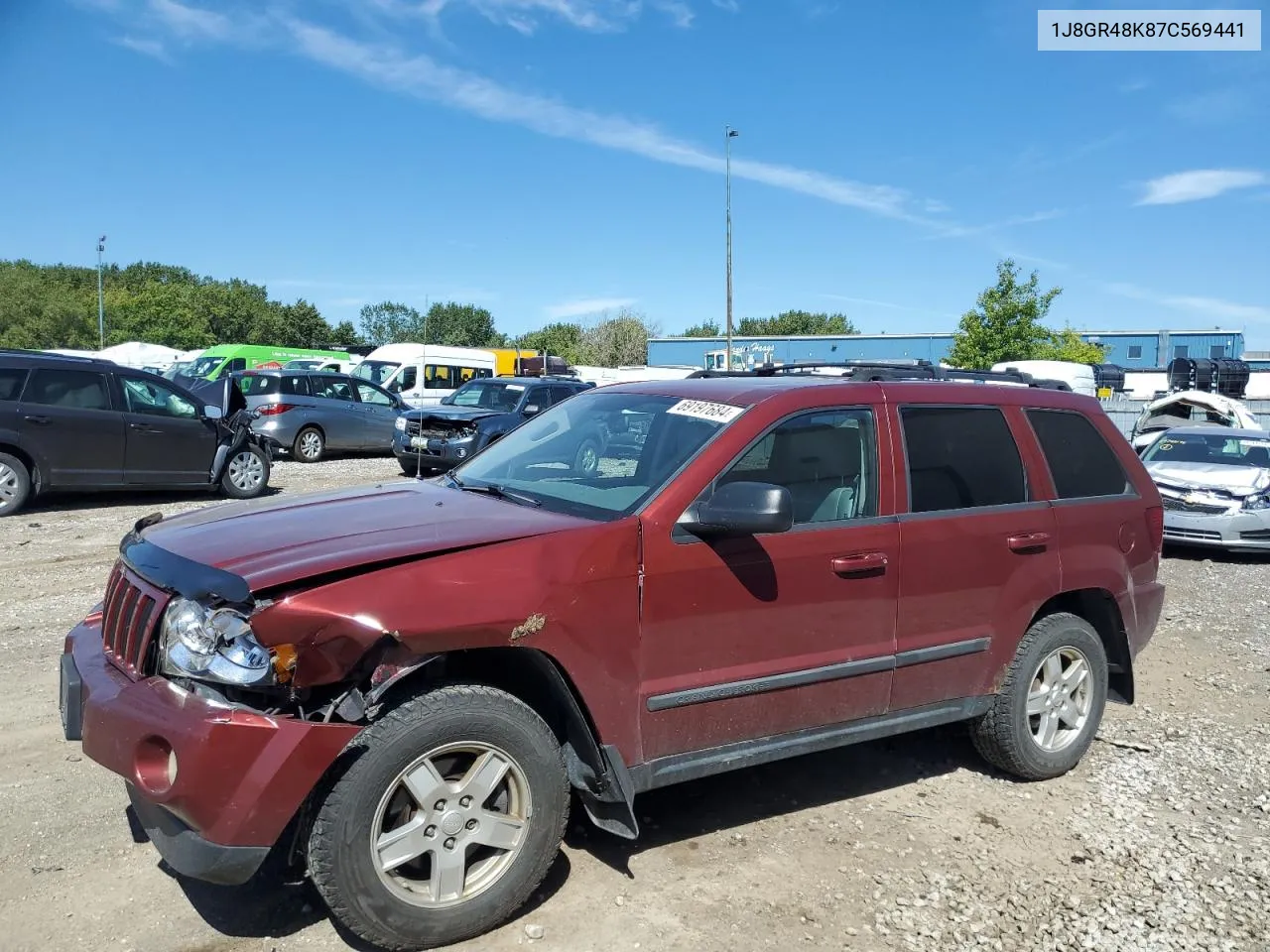 2007 Jeep Grand Cherokee Laredo VIN: 1J8GR48K87C569441 Lot: 69197684