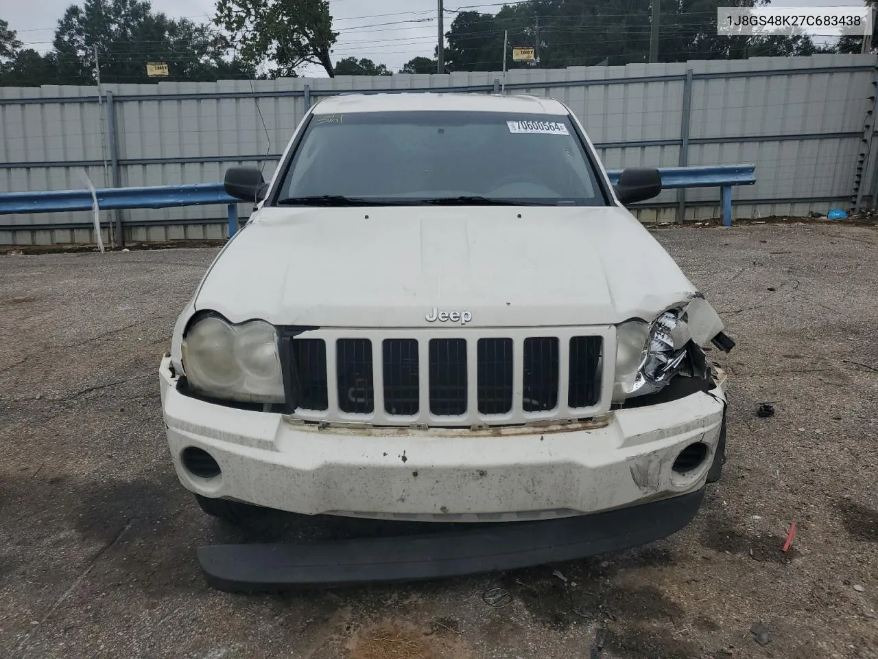 1J8GS48K27C683438 2007 Jeep Grand Cherokee Laredo