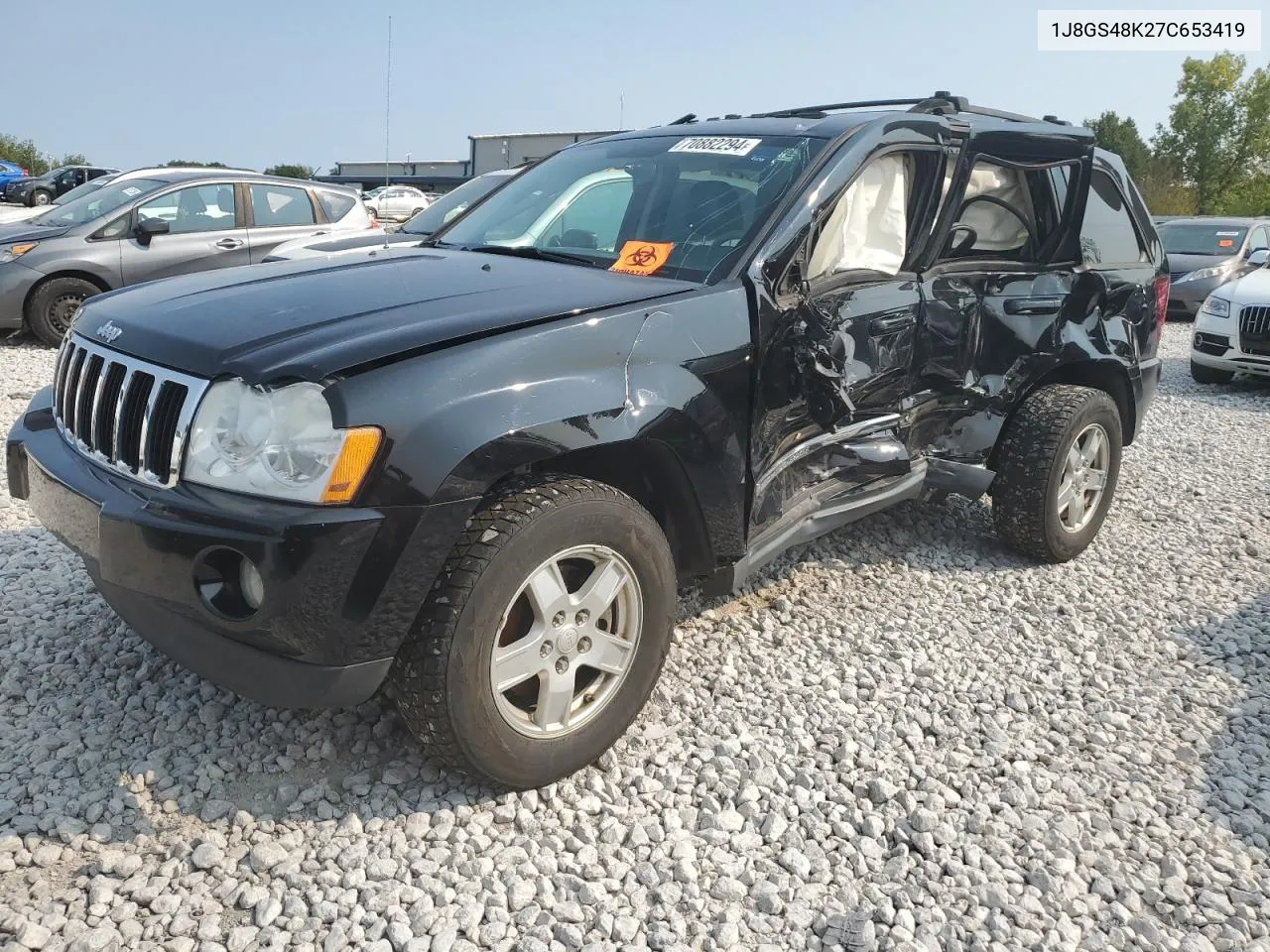 2007 Jeep Grand Cherokee Laredo VIN: 1J8GS48K27C653419 Lot: 70882294