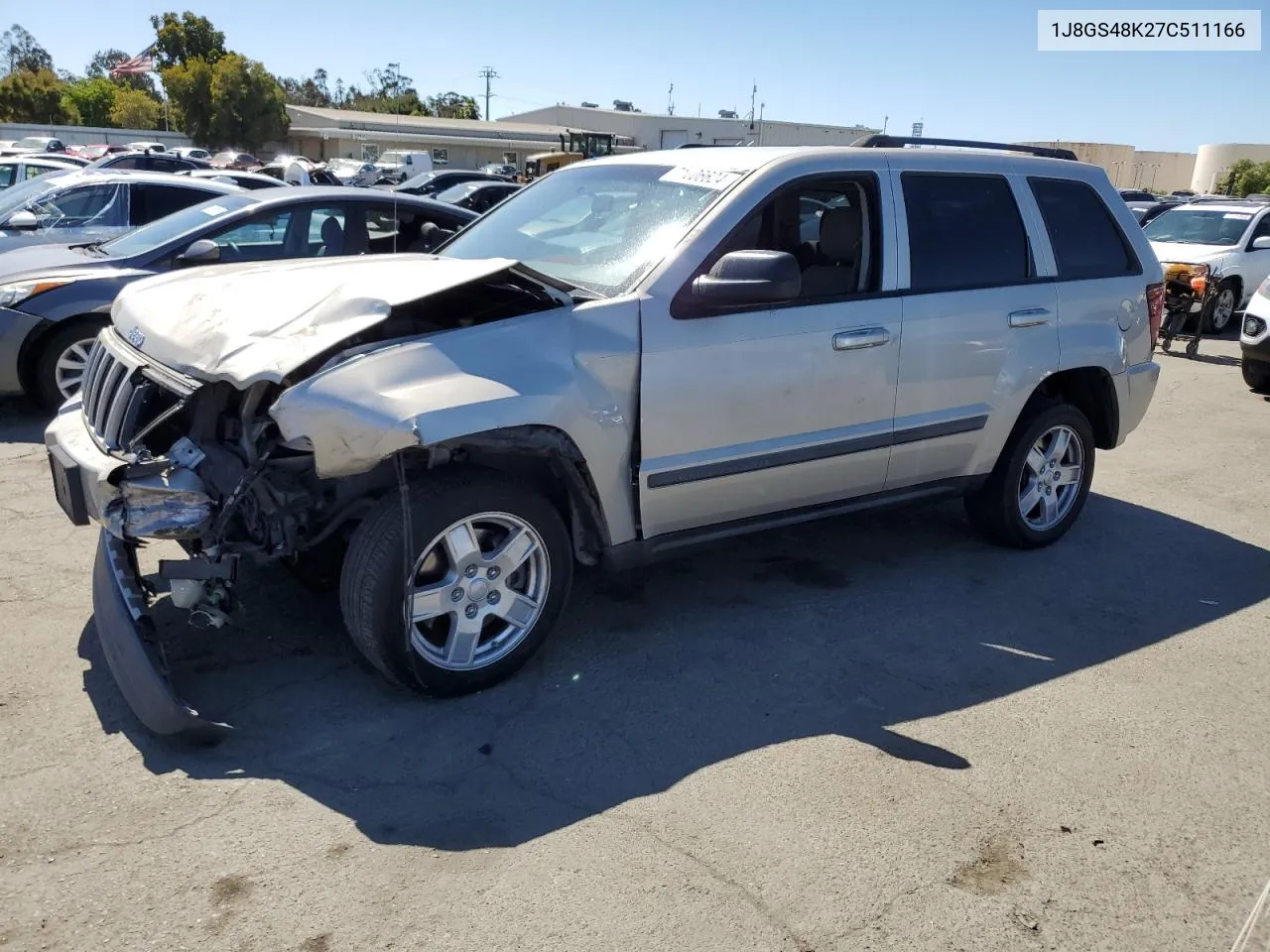 1J8GS48K27C511166 2007 Jeep Grand Cherokee Laredo