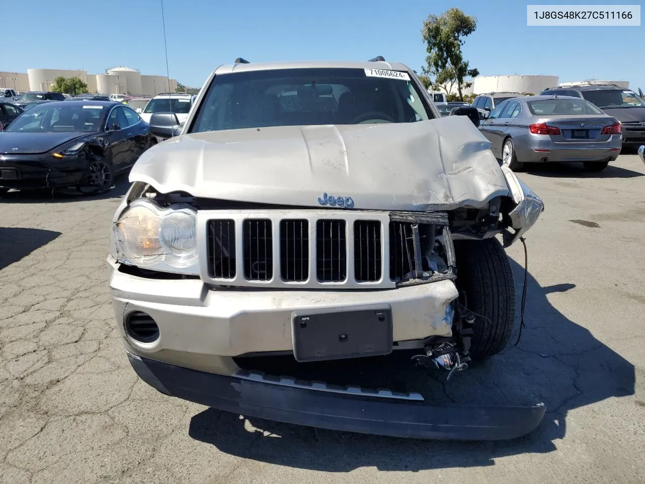 2007 Jeep Grand Cherokee Laredo VIN: 1J8GS48K27C511166 Lot: 71006624