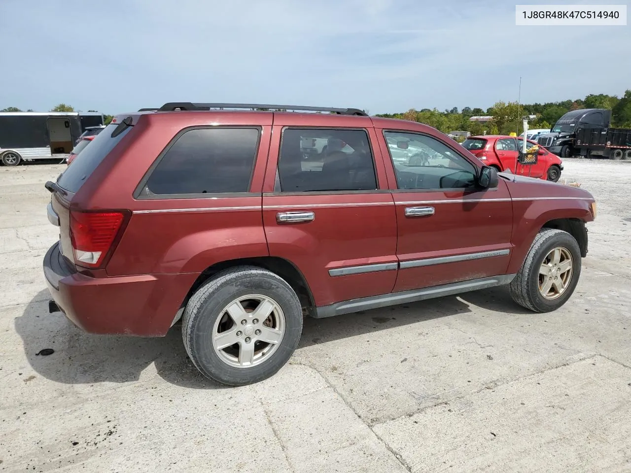 2007 Jeep Grand Cherokee Laredo VIN: 1J8GR48K47C514940 Lot: 71313594