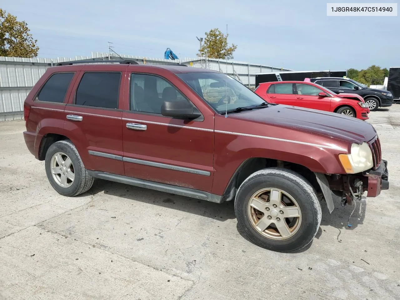 2007 Jeep Grand Cherokee Laredo VIN: 1J8GR48K47C514940 Lot: 71313594