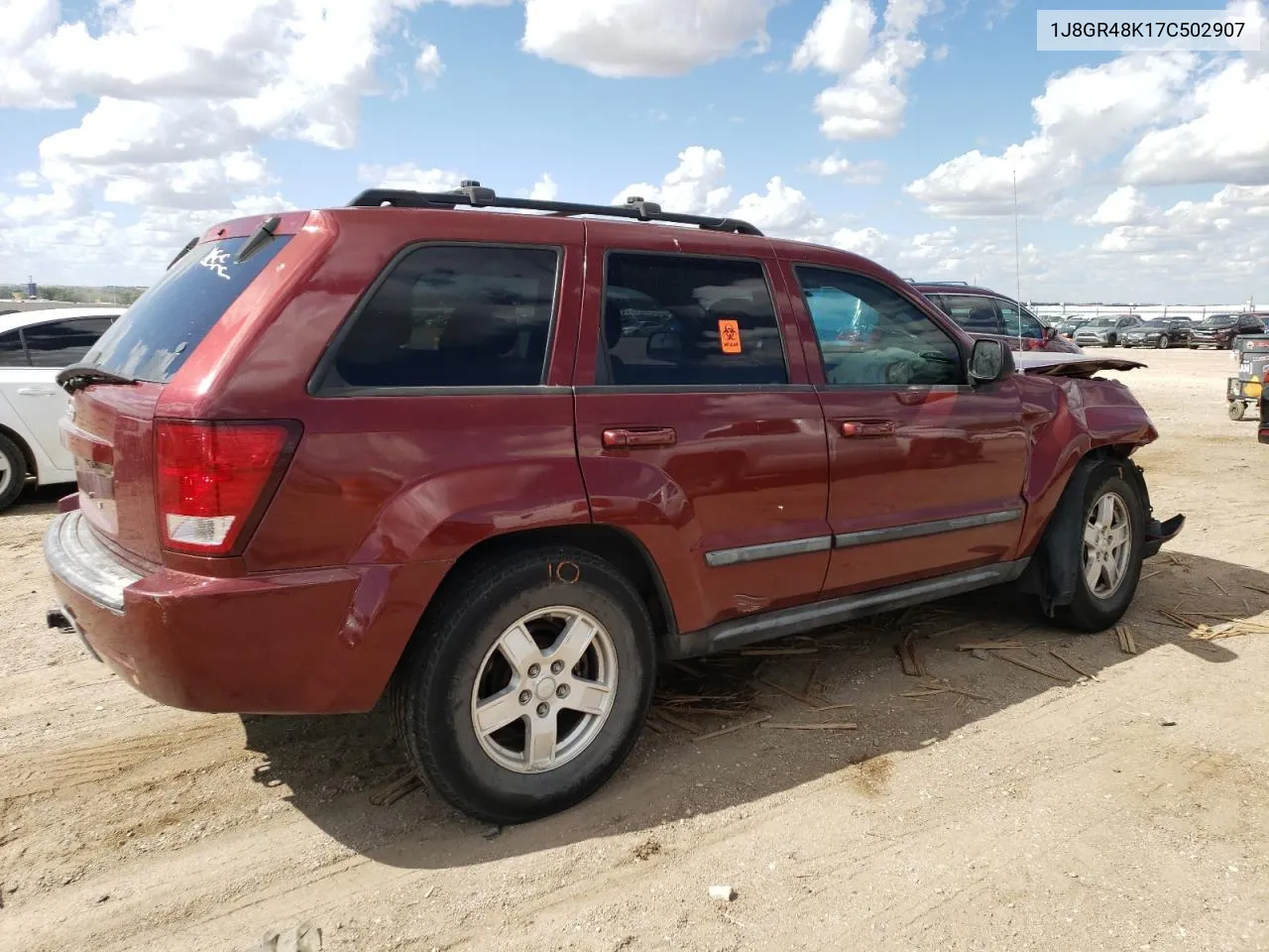 1J8GR48K17C502907 2007 Jeep Grand Cherokee Laredo