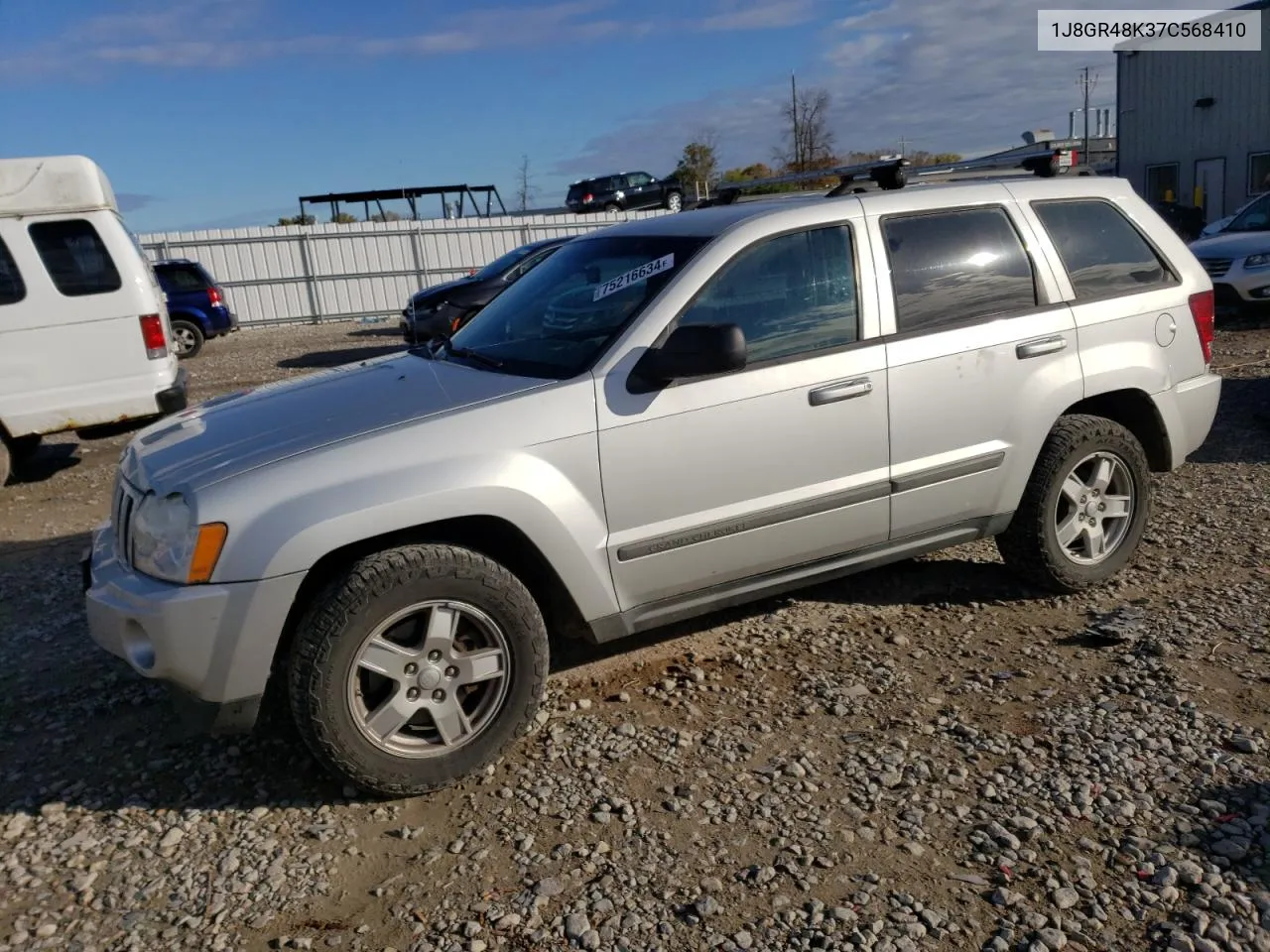 2007 Jeep Grand Cherokee Laredo VIN: 1J8GR48K37C568410 Lot: 75216634