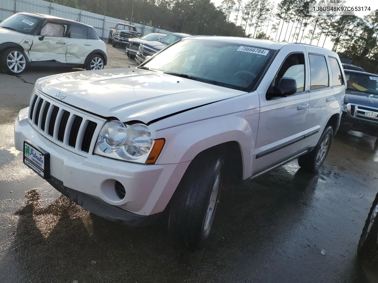 2007 Jeep Grand Cherokee Laredo VIN: 1J8GS48K97C653174 Lot: 78666784