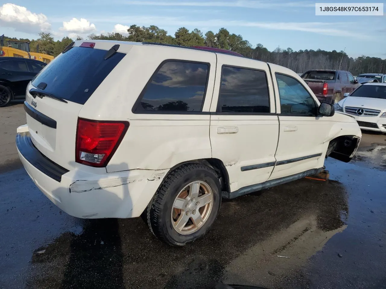 2007 Jeep Grand Cherokee Laredo VIN: 1J8GS48K97C653174 Lot: 78666784