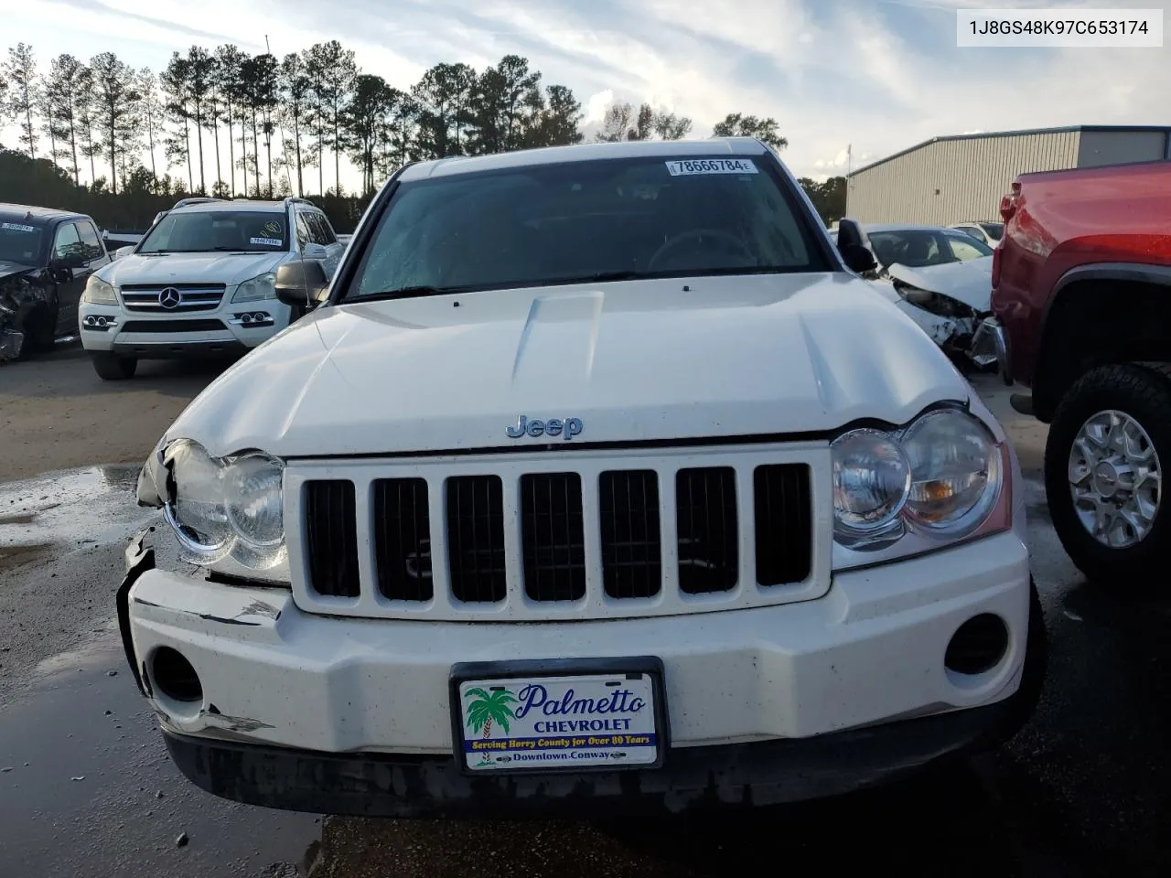 2007 Jeep Grand Cherokee Laredo VIN: 1J8GS48K97C653174 Lot: 78666784