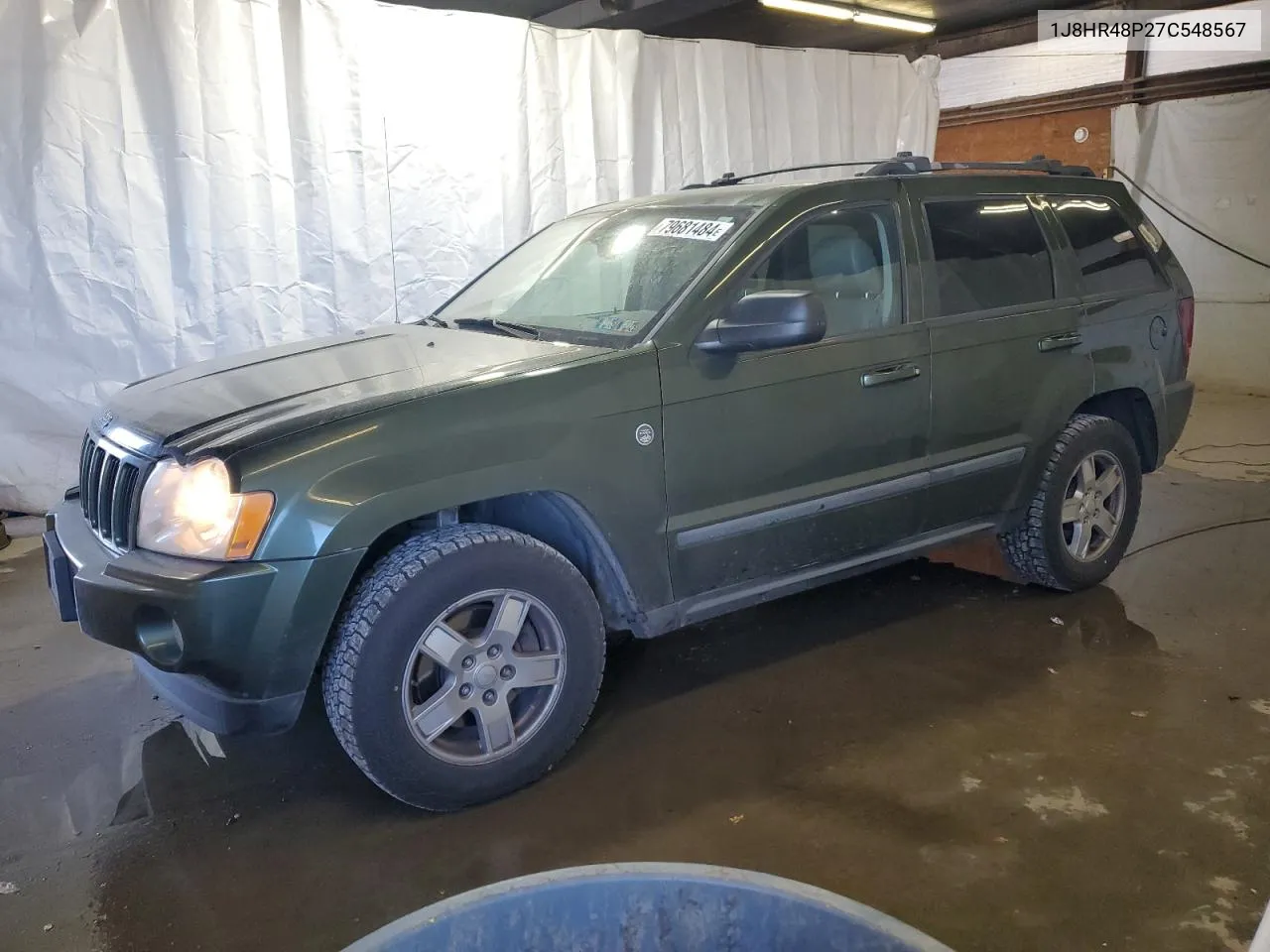 2007 Jeep Grand Cherokee Laredo VIN: 1J8HR48P27C548567 Lot: 79681484