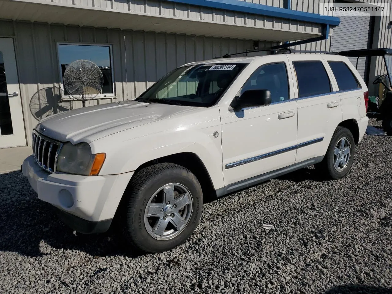 2007 Jeep Grand Cherokee Limited VIN: 1J8HR58247C551447 Lot: 80200644