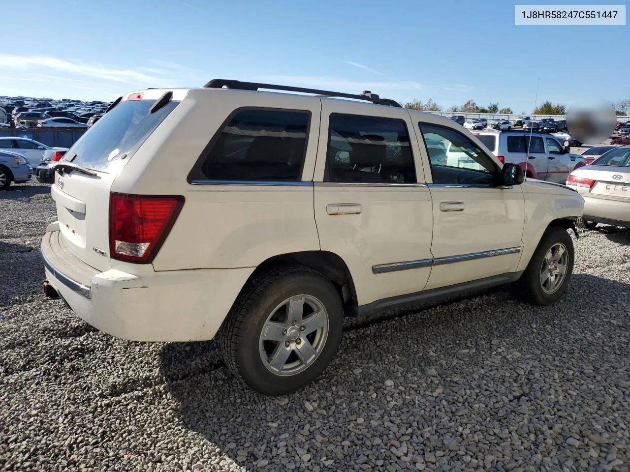 2007 Jeep Grand Cherokee Limited VIN: 1J8HR58247C551447 Lot: 80200644