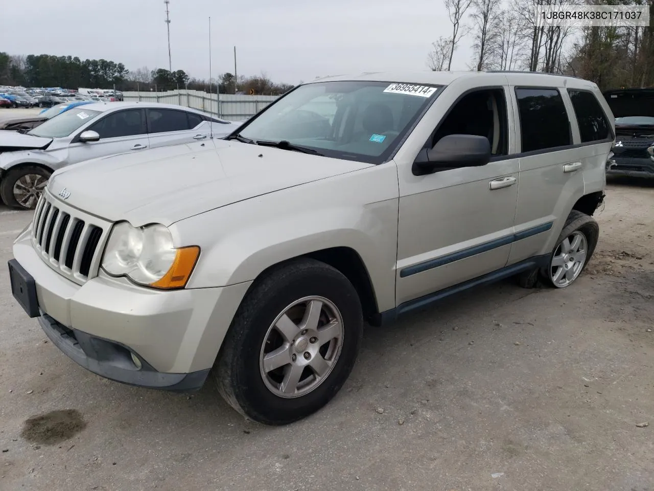 1J8GR48K38C171037 2008 Jeep Grand Cherokee Laredo