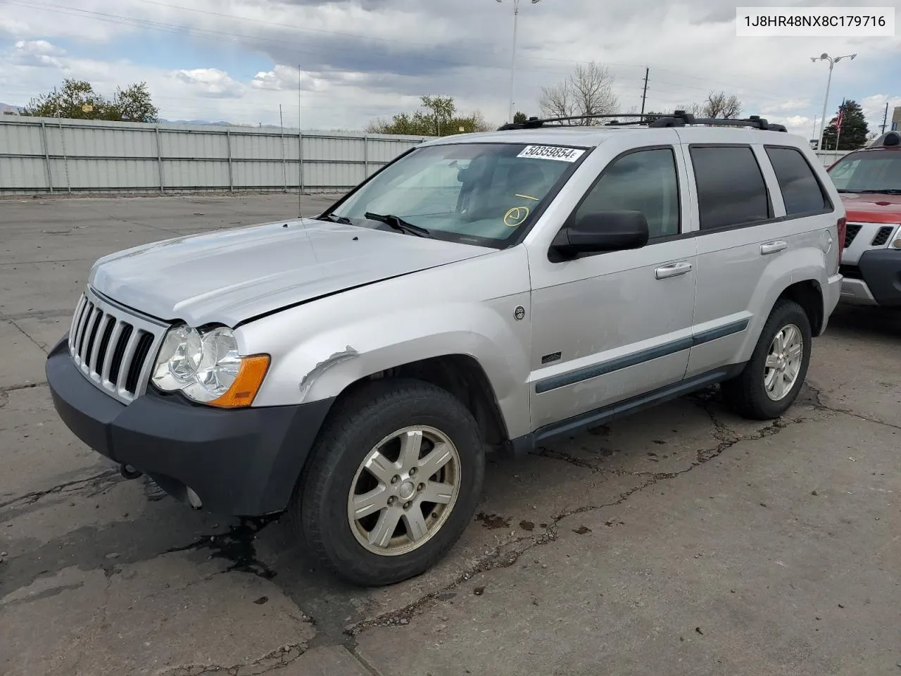 2008 Jeep Grand Cherokee Laredo VIN: 1J8HR48NX8C179716 Lot: 50359854