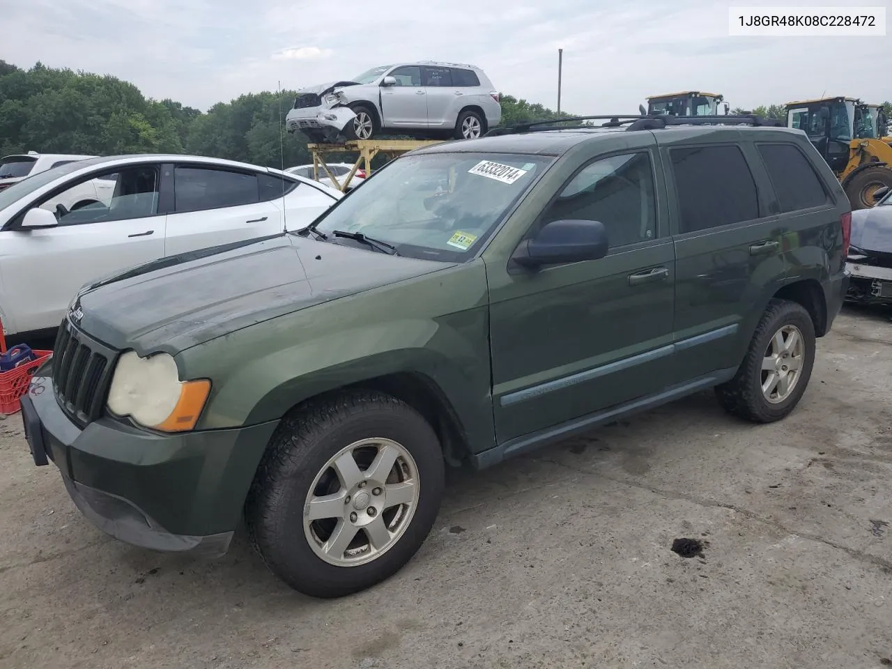 2008 Jeep Grand Cherokee Laredo VIN: 1J8GR48K08C228472 Lot: 63332014