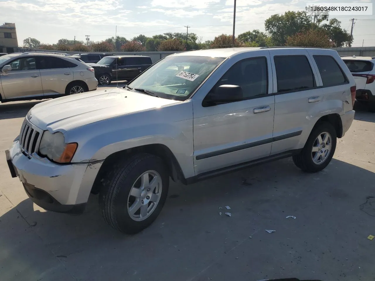 2008 Jeep Grand Cherokee Laredo VIN: 1J8GS48K18C243017 Lot: 67168764