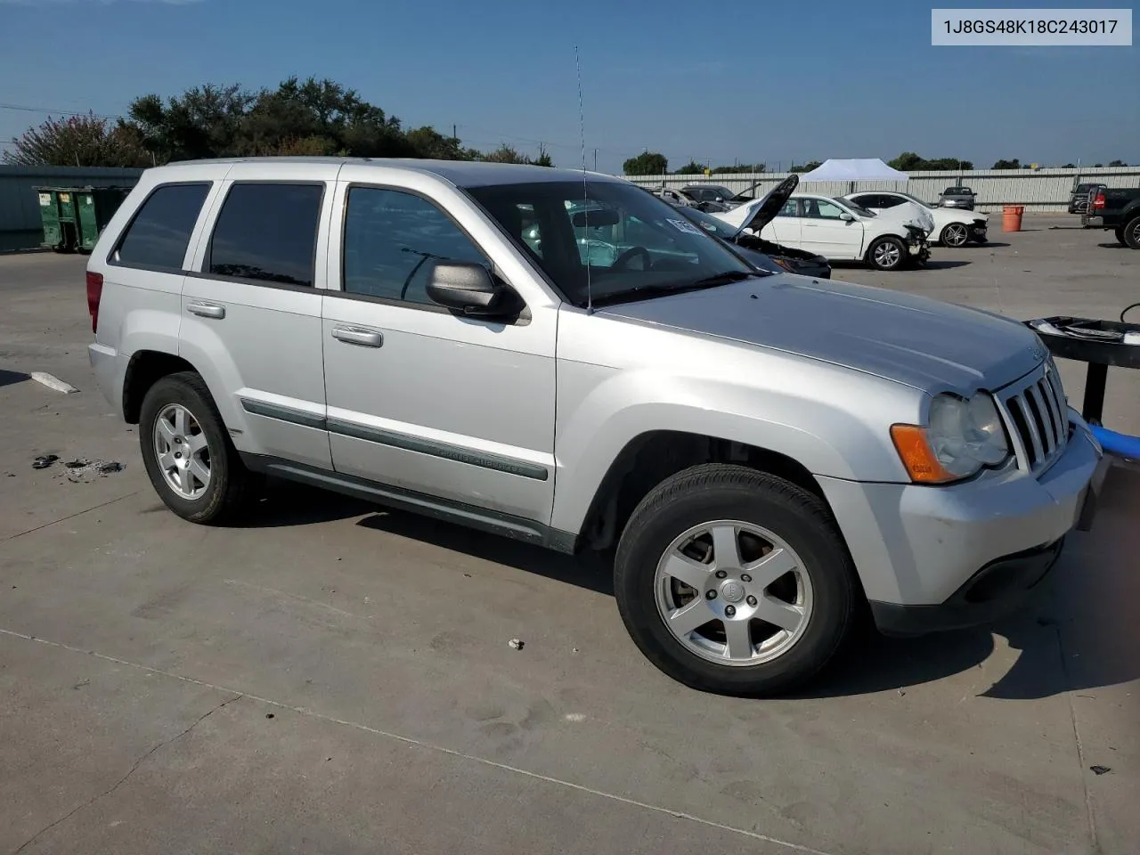 2008 Jeep Grand Cherokee Laredo VIN: 1J8GS48K18C243017 Lot: 67168764