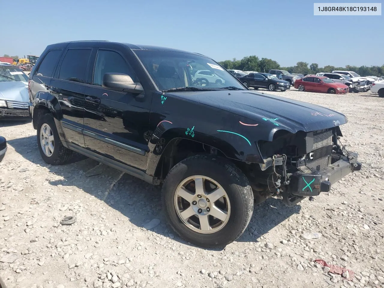 2008 Jeep Grand Cherokee Laredo VIN: 1J8GR48K18C193148 Lot: 68695444