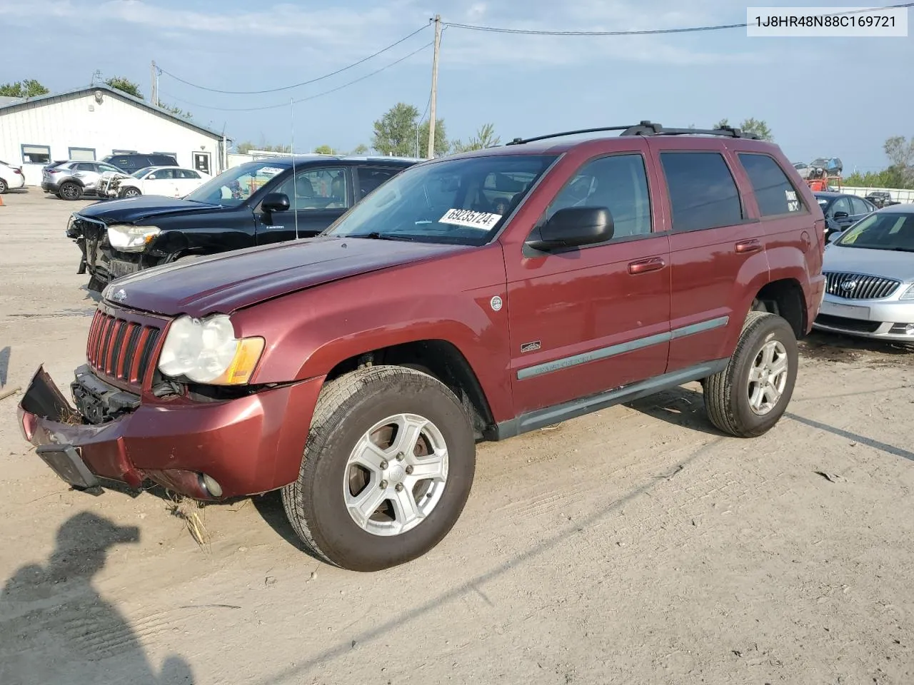 2008 Jeep Grand Cherokee Laredo VIN: 1J8HR48N88C169721 Lot: 69235724