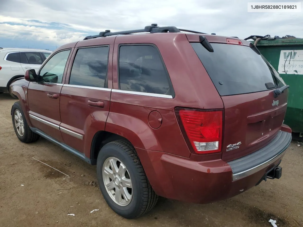 2008 Jeep Grand Cherokee Limited VIN: 1J8HR58288C189821 Lot: 69813514