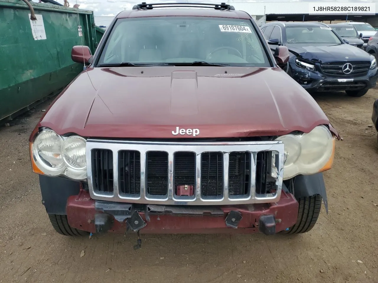 2008 Jeep Grand Cherokee Limited VIN: 1J8HR58288C189821 Lot: 69813514