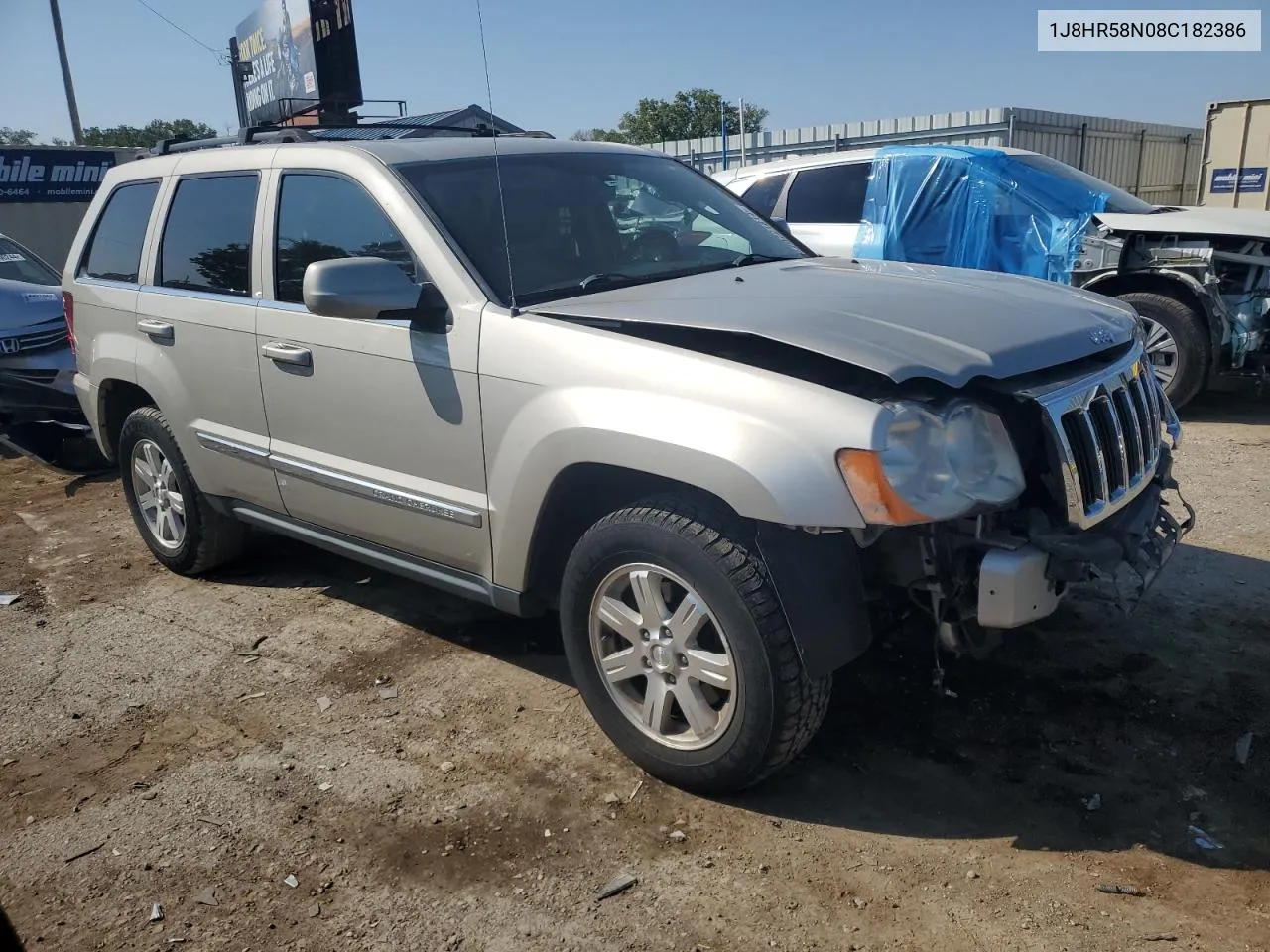 2008 Jeep Grand Cherokee Limited VIN: 1J8HR58N08C182386 Lot: 70721814